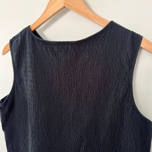 Talbots Petites Black Textured Tank Top (M) - Picture 5 of 9